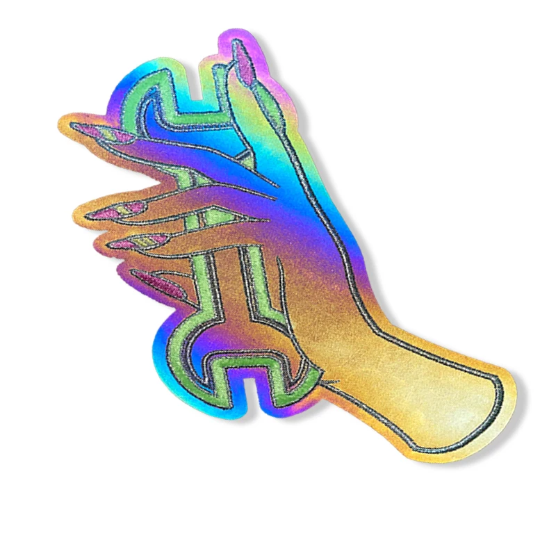 Custom Design Your Logo Reflective Cloth Patches Twill Applique Embroidery Iron On Patch For