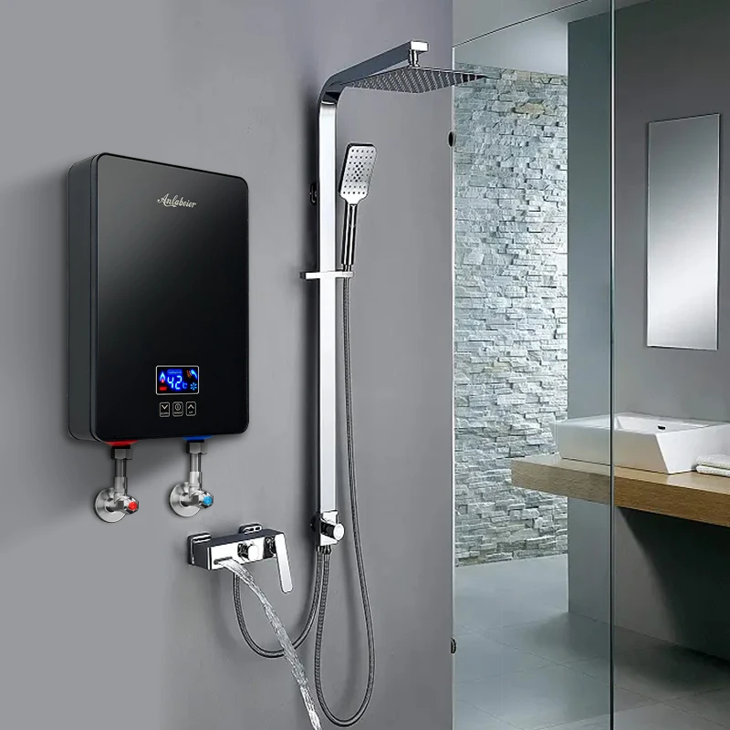Source Kenya best sale tankless electric shower water heater 6kw 5kw 4kw  geyser hot water heater for shower on m.alibaba.com