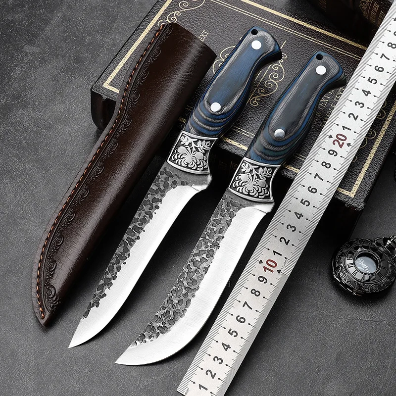 Hand-Forged Stainless Steel Butchering & Deboning Knife Home Outdoor Camping Fish Killin