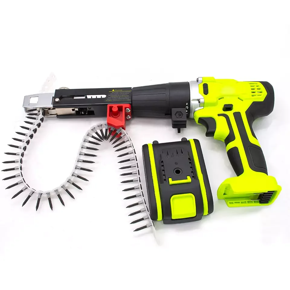 Screw Drywall Lithium Battery Cordless Nailer Gun For Concrete Wall