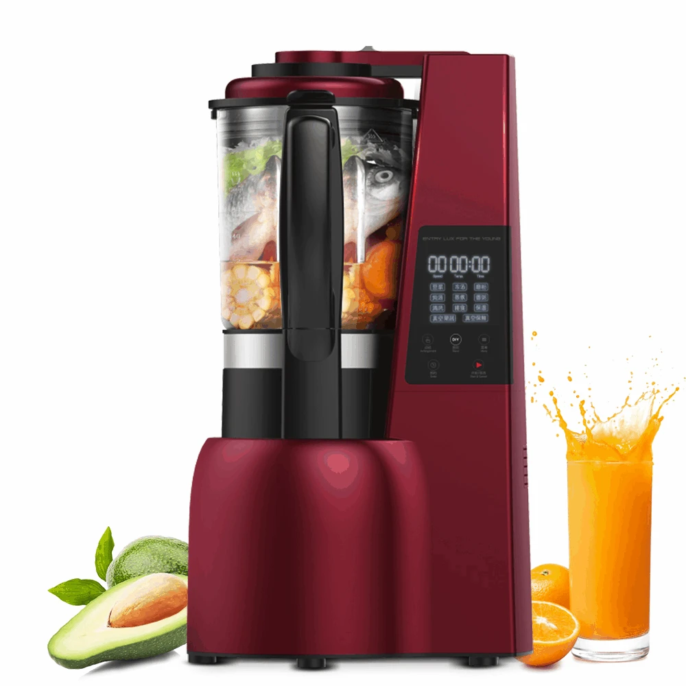 Многофункциональный вакуумный Настольный блендер цифровой электрический миксер нагревательный Блендер с 8