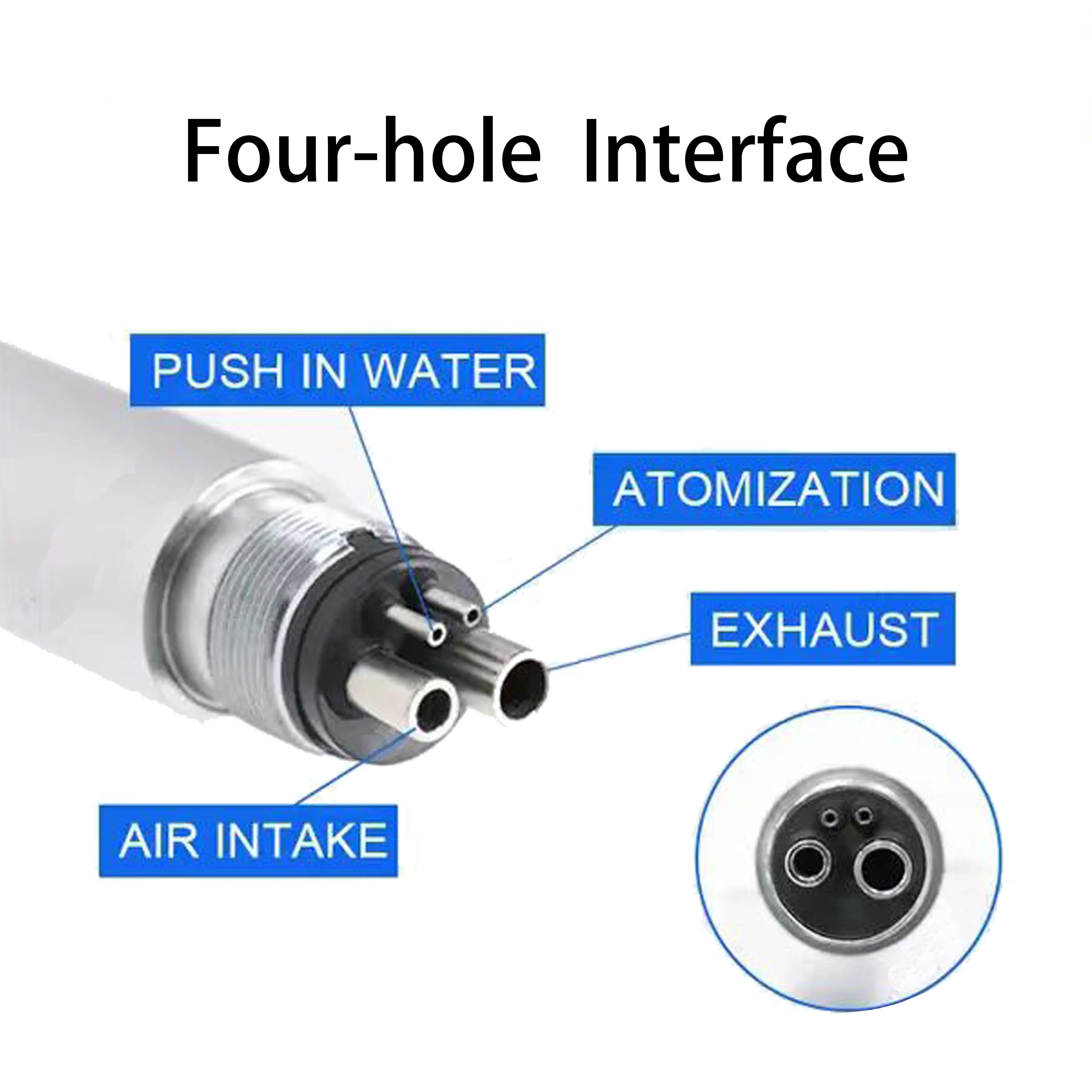 Hot Selling Professional Dental Turbine Handpiece High Speed 4 Holes
