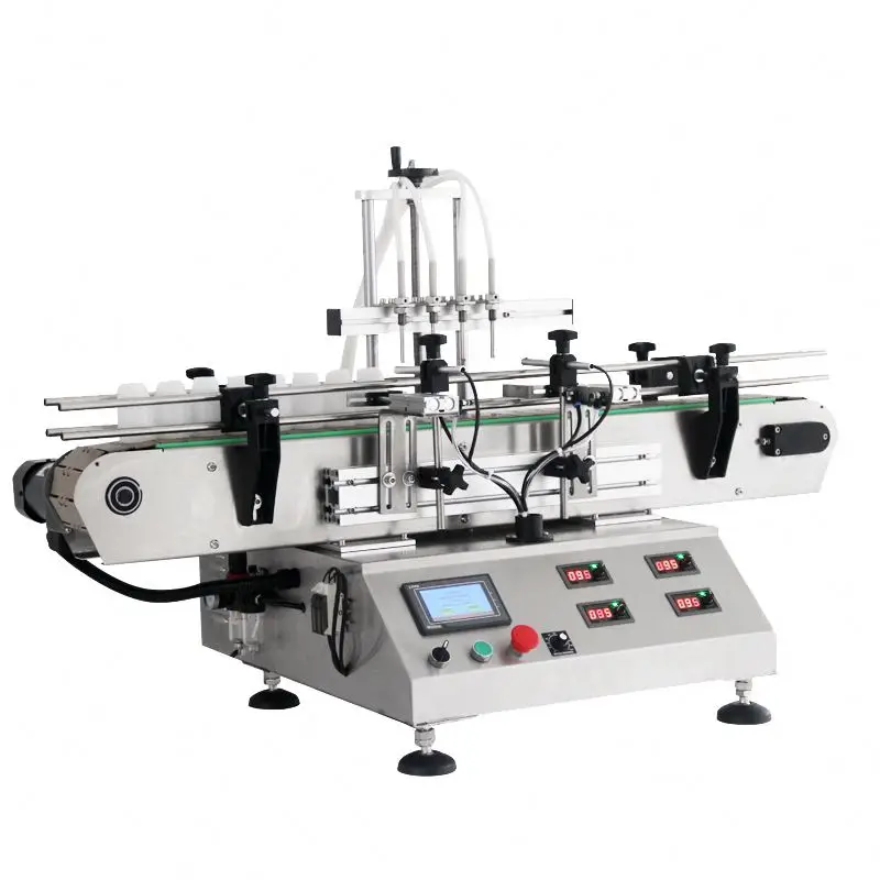 TEBAK Multiple Nozzle Desktop Piston High Productivity Plastic Bottles Automatic Drink Juice Liquid Packaging Filling Machine