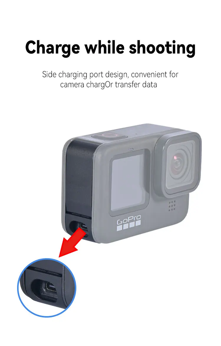 Yuanyu Protective Cover For Gopro Hero 9/10 Black,Battery Charging Door