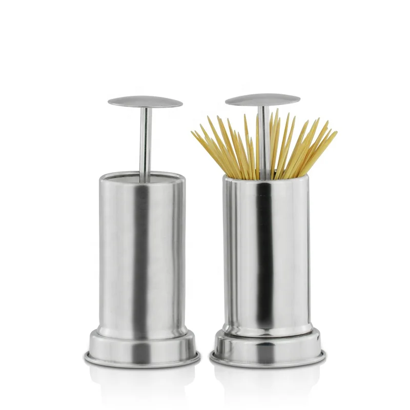 Portable Automatic Retro Pop Up Toothpick Dispenser Toothpicks Case Storage Organizer Container for Home Decoration Tin Peacock Jitejoe Retractable Toothpick Holder with Bottle Opener 