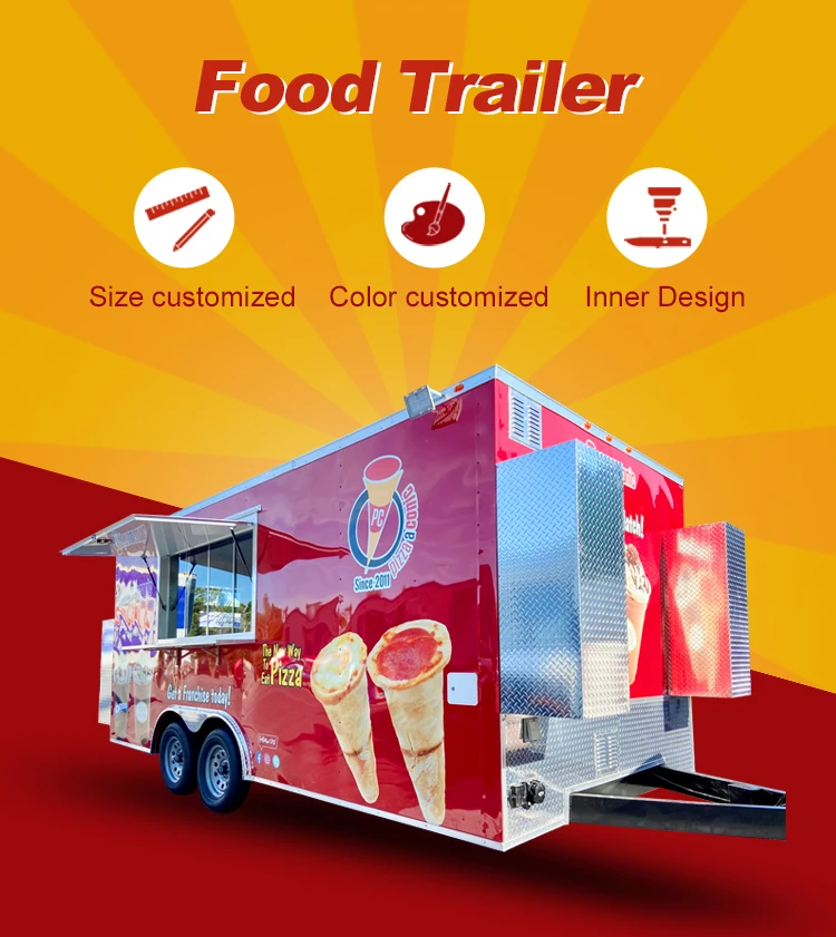 Remolque Food Truck Snow Cone Truck Food Trailer Pizza - Buy Food ...