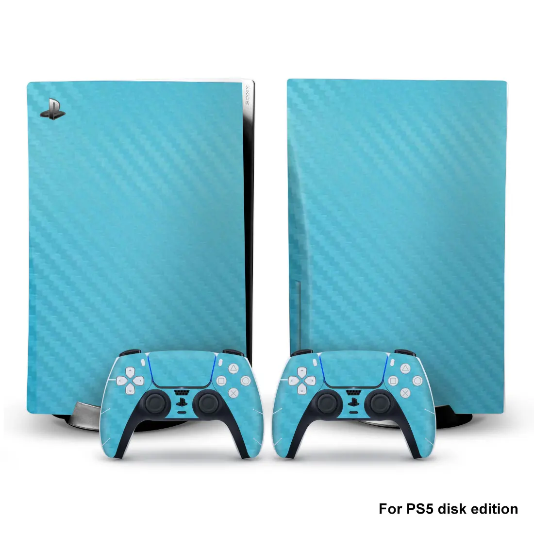 Data Frog Carbon Fiber Skin Sticker for PS5 Controller Console Skin for Playstation 5