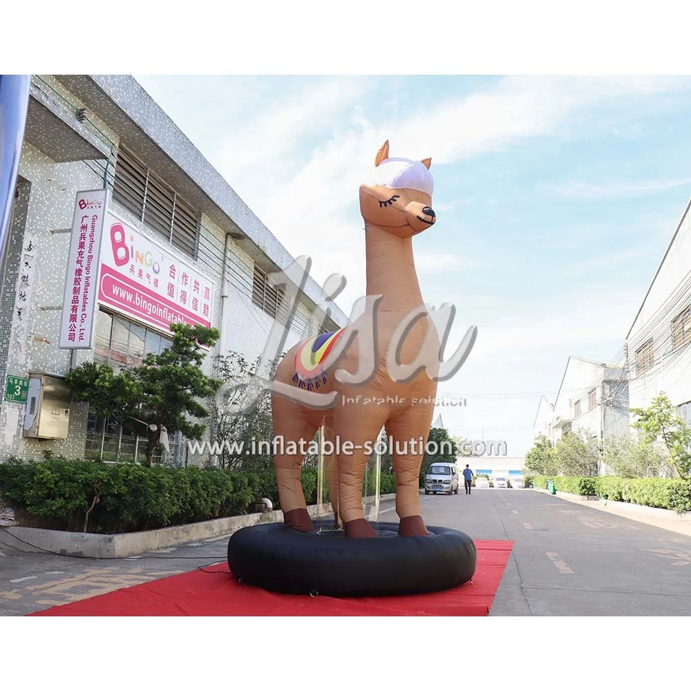 New Design Factory Directed Inflatable Cartoon Inflatable Alpaca for Sale