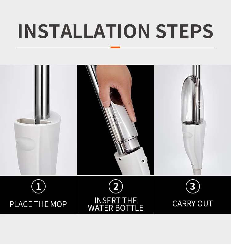 High Efficiency Super Microfiber Detachable Intelligent Water Clean Spray Mop