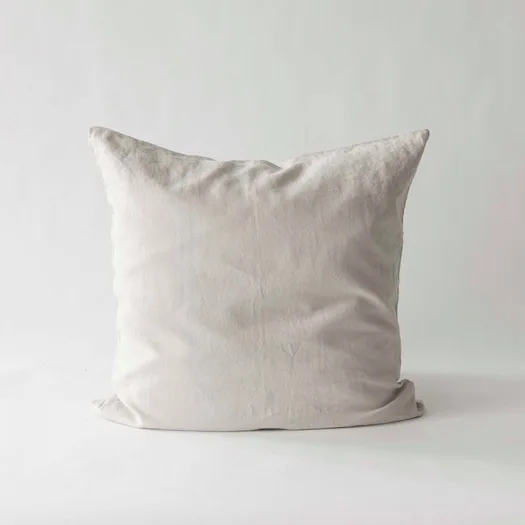 Khaki Amazon Furniture Solid Color Linen Pillowcase 45*45cm Customized