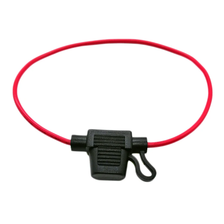 ABSOPRO 15A Blade Style Fuse Holder – 16 AWG Waterproof Inline Holder With 10 Fuses, Black
