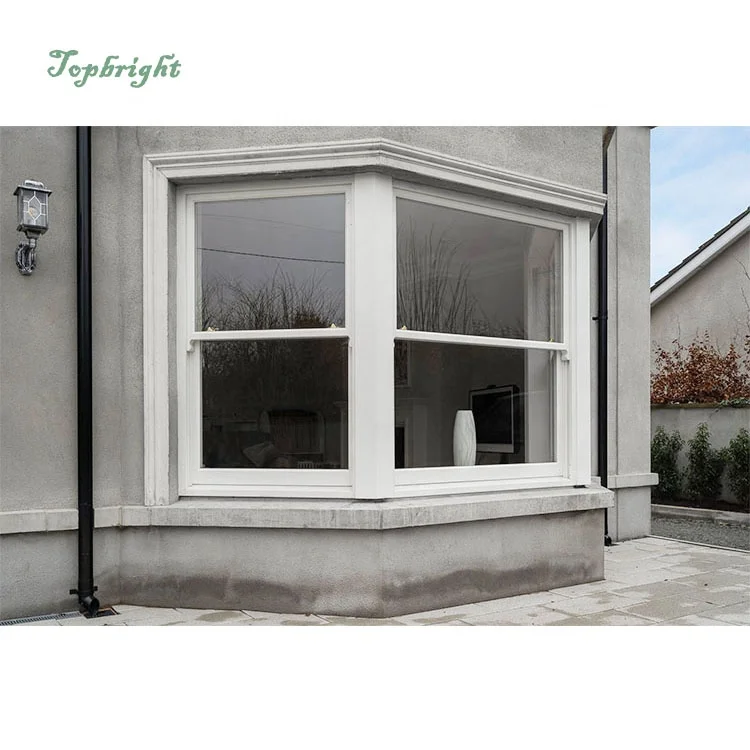 Aluminium Vertical Sliding Window Thermal Break Screen Double Hung Glazed windows