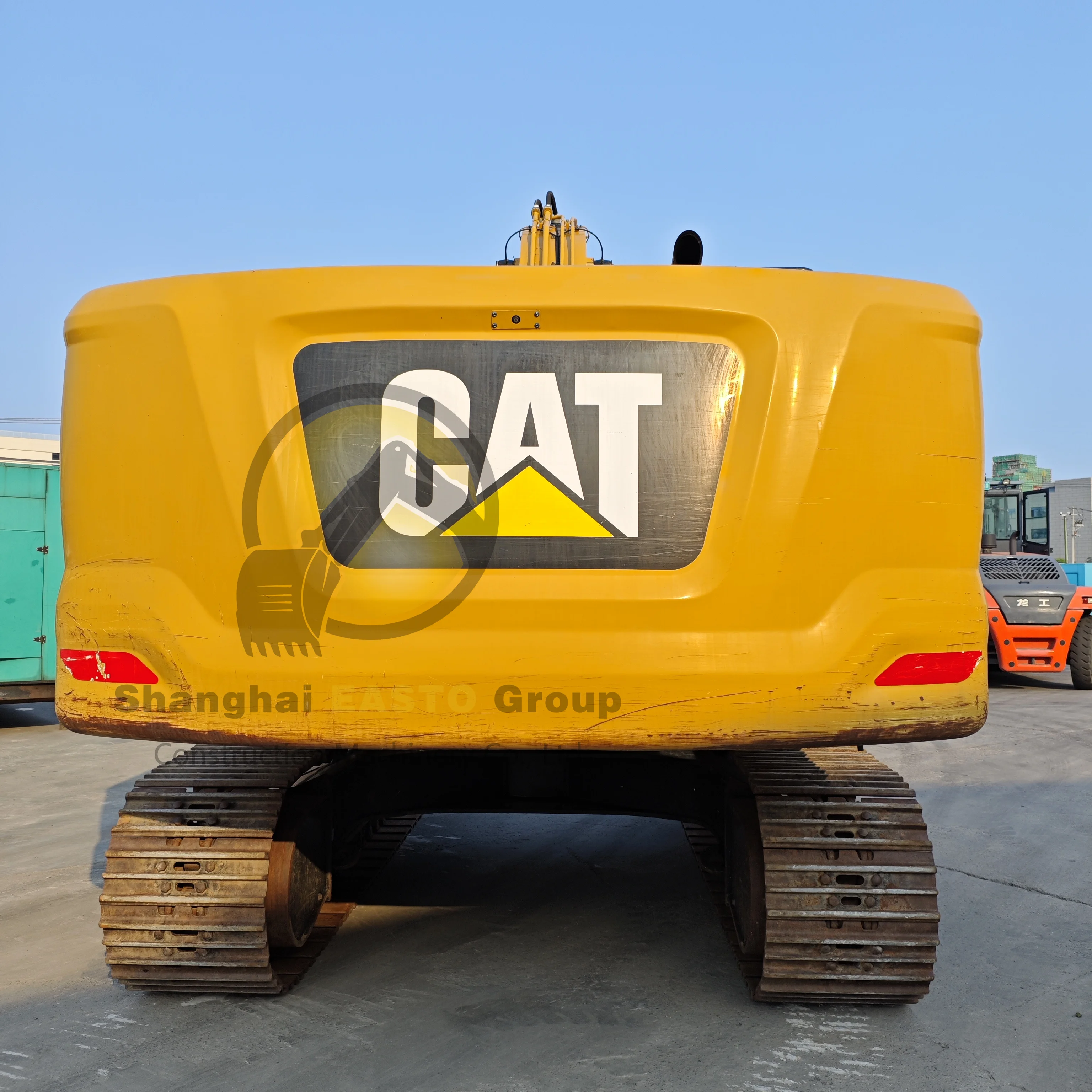 CAT 210D ショベルカー イエロー CAT 210D ショベルカー イエロー CAT 210D Excavator, Yellow