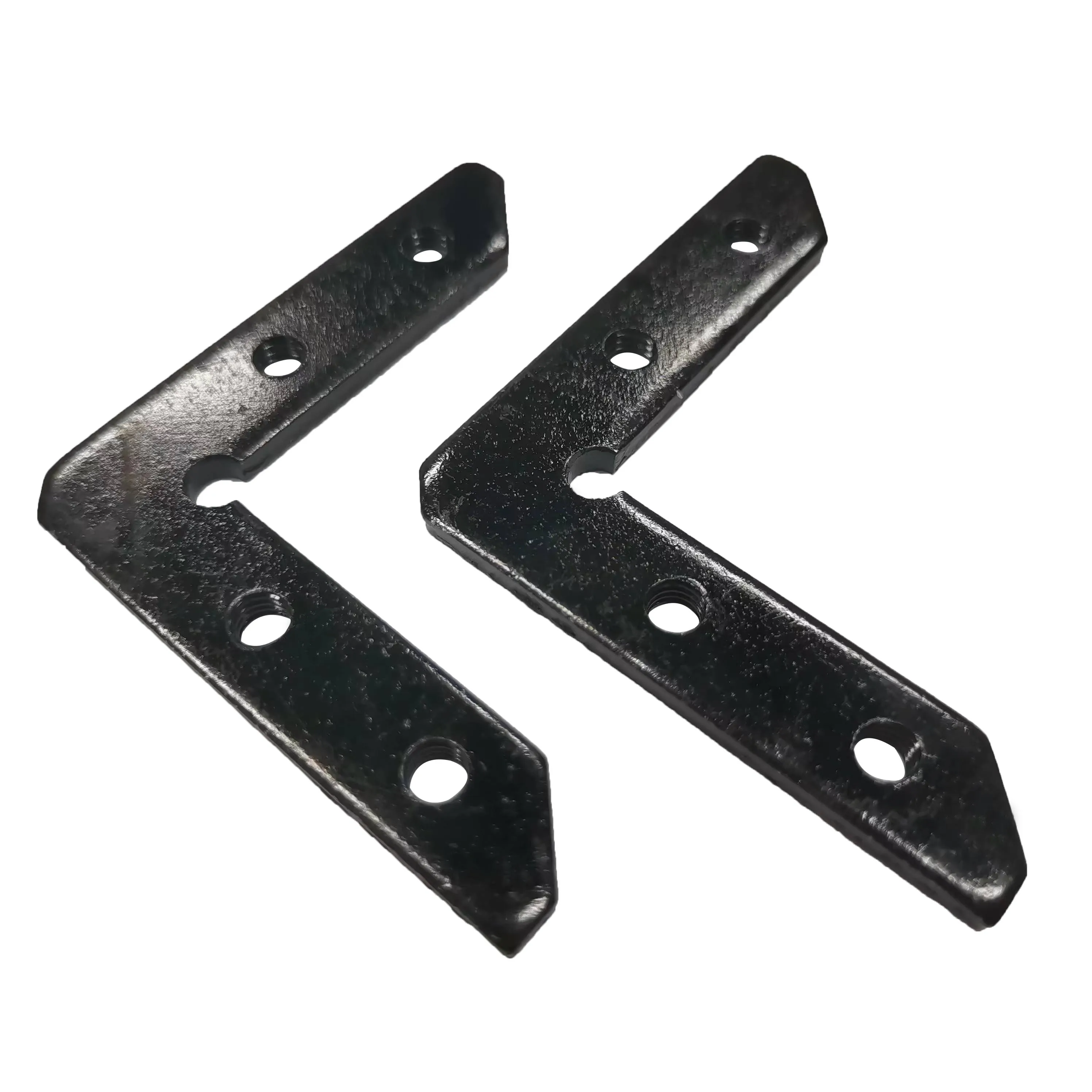 Черная дверная рама угловая фоторамка с кодом аксессуары для сборки L-образного кронштейна 4 отверстиями ремонта соединитель из углеродистой стали по