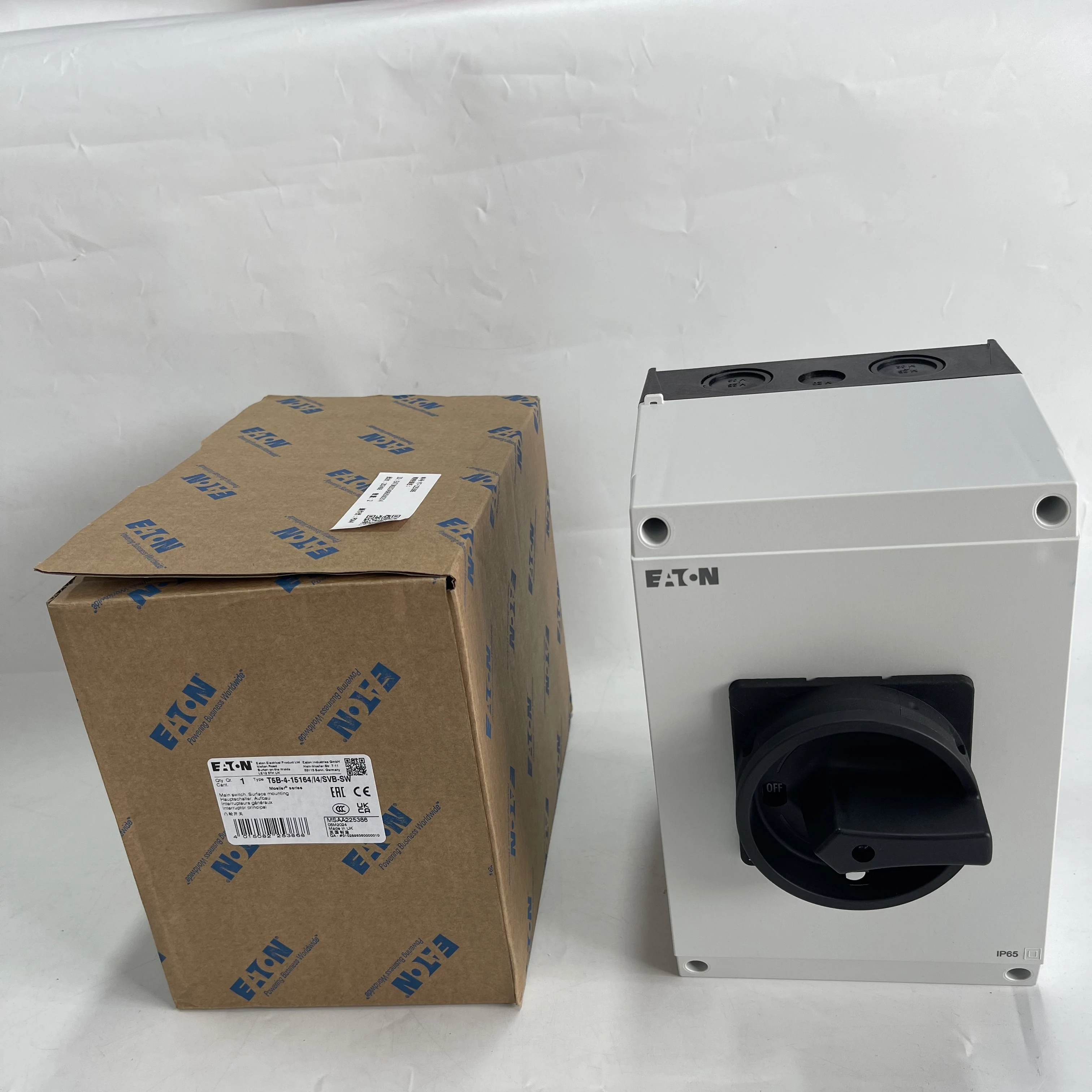 Eaton Manual Motor Disconnect Switch T5B-4-15164/I4/SVB-SW