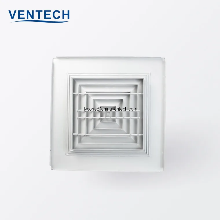 Common Used Square Ceiling Diffuser Air Diffuser for HVAC