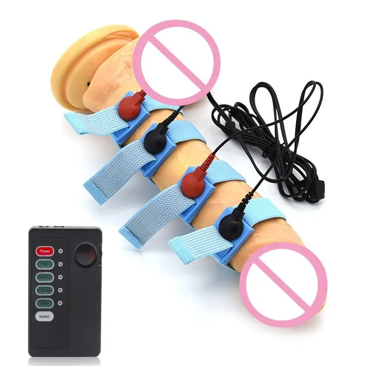 Teaser Elektro-Schock-Physiotherapie Penisring, Elektroschock-Perlen,  E-Stimulations-Massage-Hodenringe, Medizinische Sexspielzeuge fr Mnner