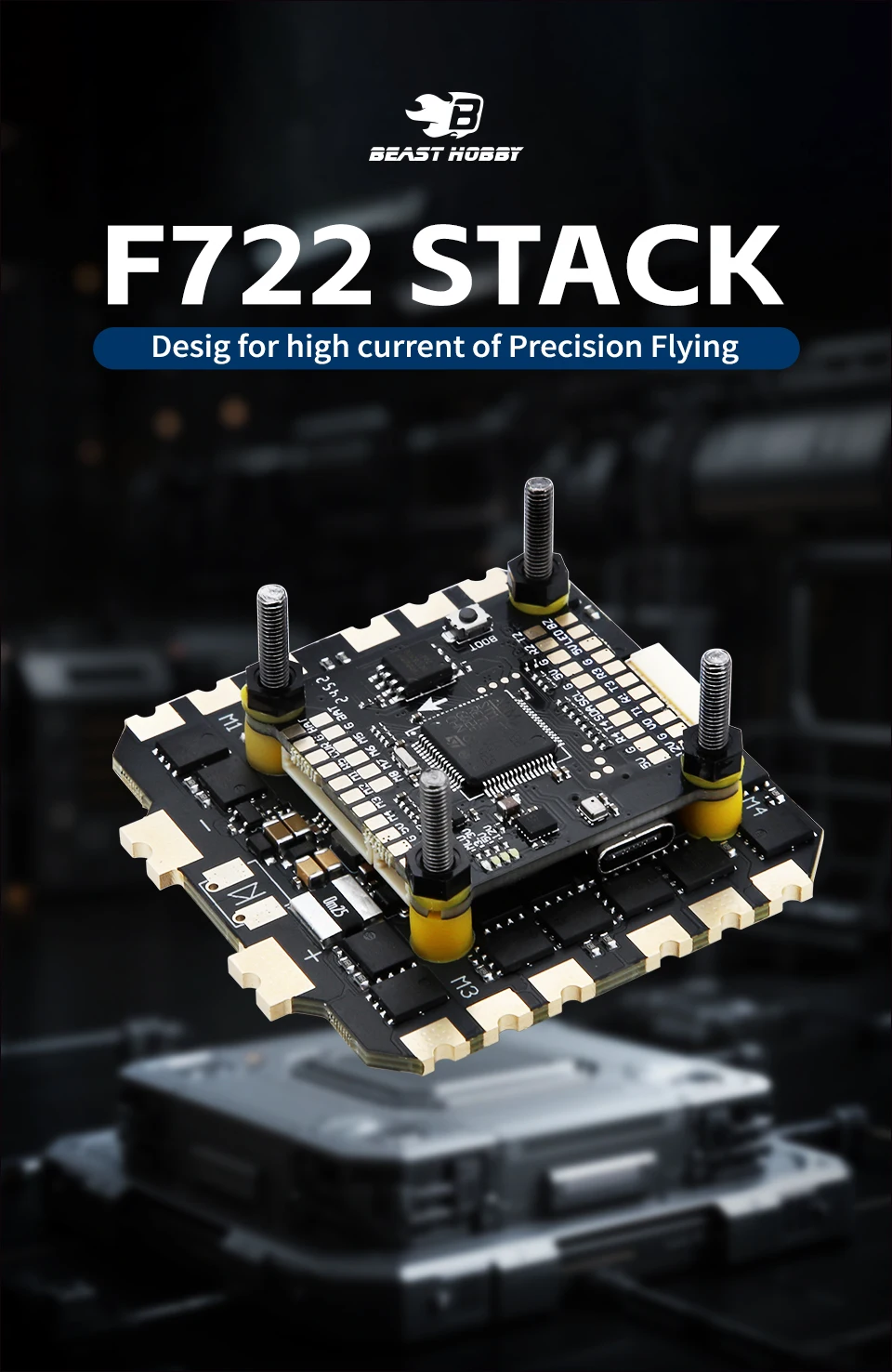 Beasthobby F722 80A Stack Stack Flight Control ESC Suitable for 13 Inch FPV Freestyle Drone
