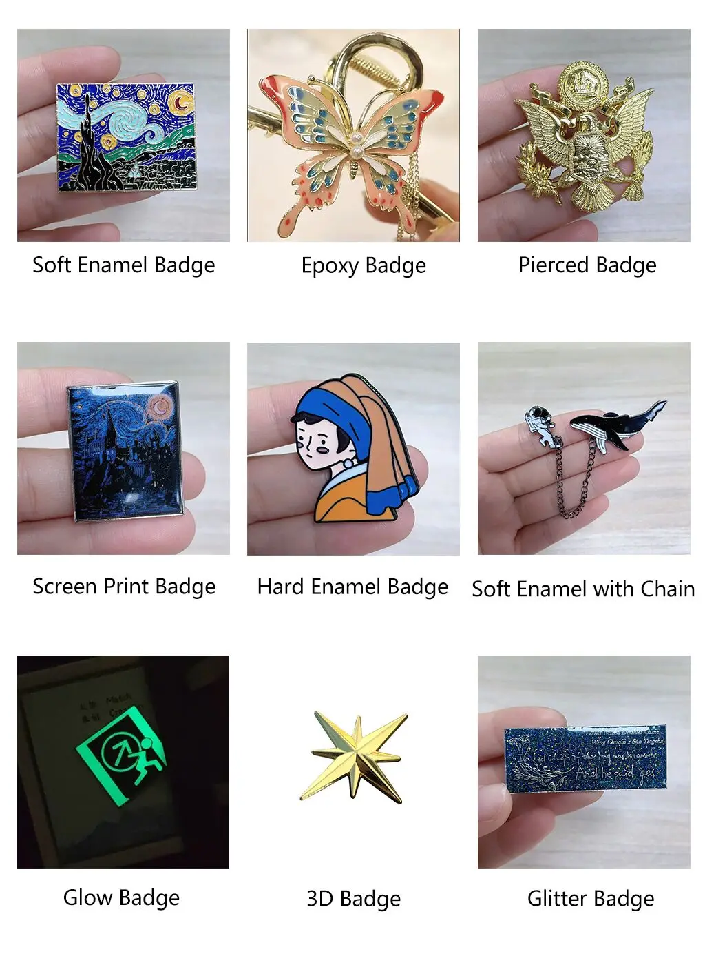 Custom Metal Craft Badge Hard Enamel Pins Custom Lapel Pins Enamel Pin