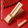 Confezione regalo pieghevole color legno naturale