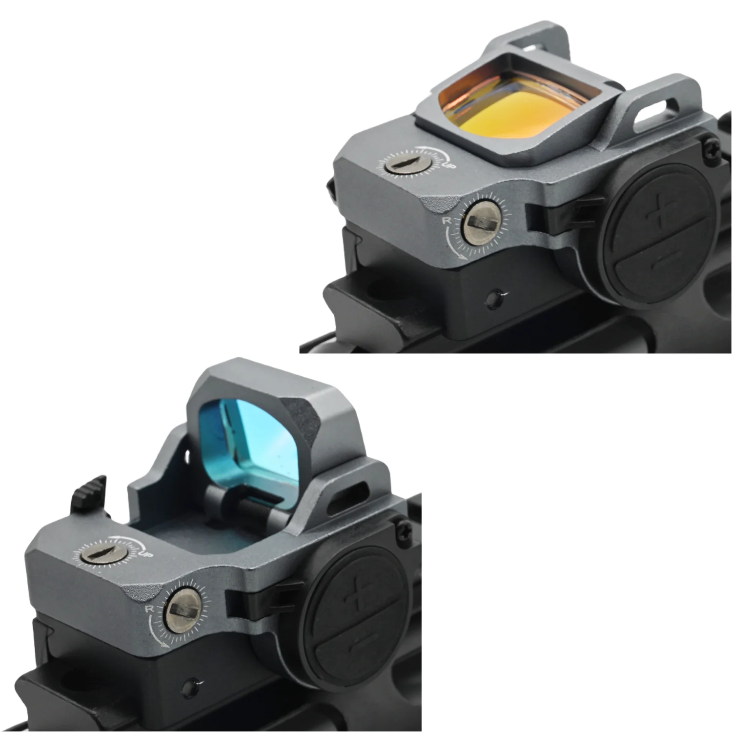 Mini Flip up Red Green Dot Scope Collapsible Lens Reflex Red Dot Sight Optic Sight