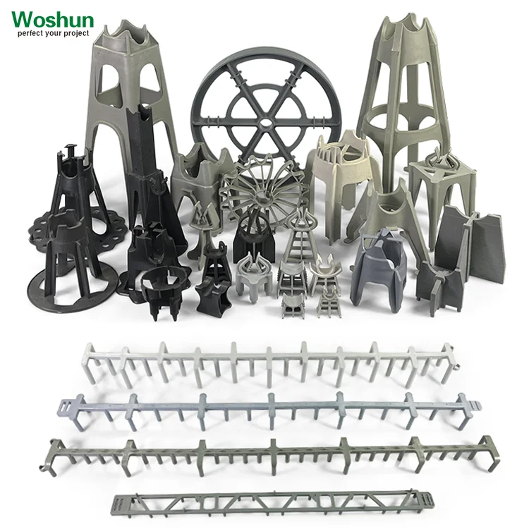 Woshun 5/8"- 4-1/2" 15mm-115mm Plastic Lock Wheel Spacer Rebar Wheel Spacers Pile Cage Lok Wheel Spacer Fit Rebar Chair #3 to #9
