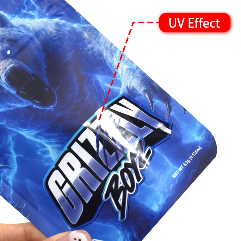 Custom Printed Candy Gummies Packaging Smell Proof Doypack Resealable Aluminum Foil Mylar Ziplock Bag 3.5g 7g 14g 1LB