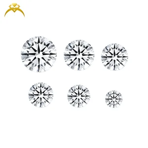 Goldleaf IGI Certified Wholesale Round Brilliant Cut Lab Grown Diamonds 0.3-3CT D Color VS1 Clarity for Earring Making