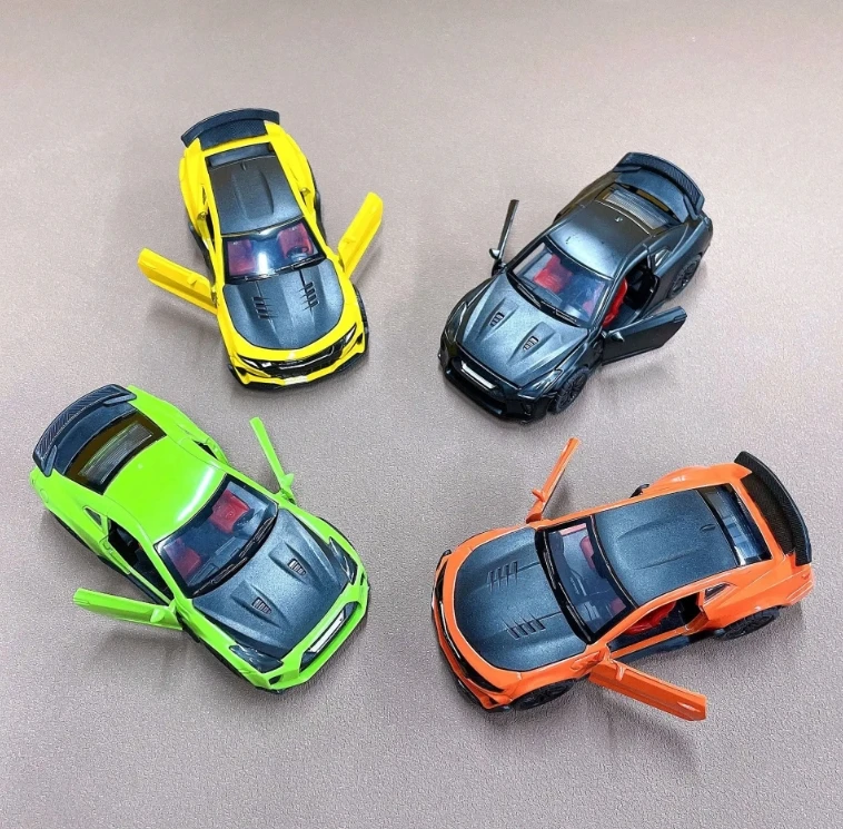 4 Mini Voitures En Métal échelle 1/64 – Jouet D’imitation Pour Enfants, Parfaites Pour Anniversaire !