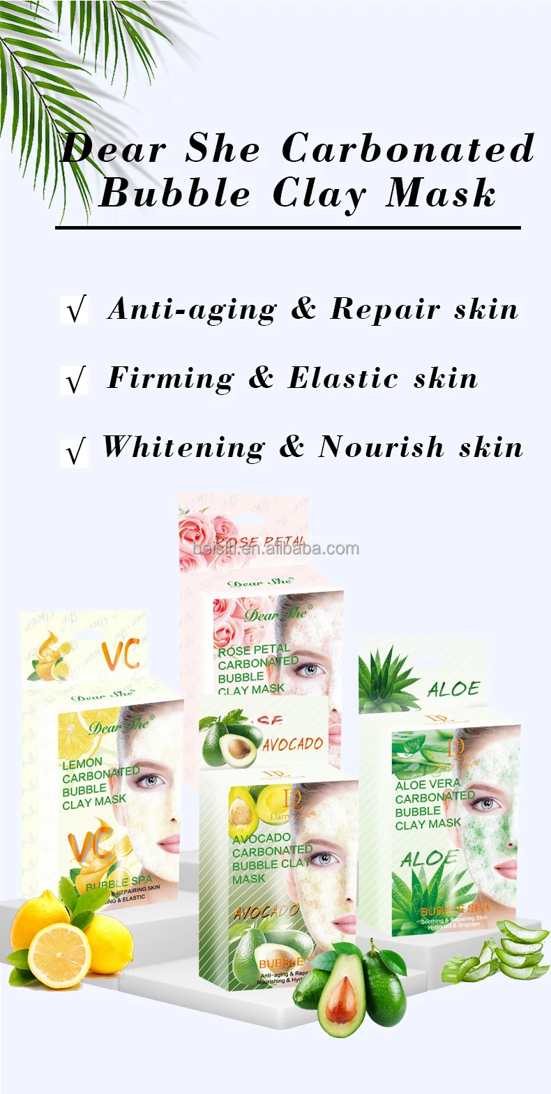 Hot New Products China Suppliers Darry Love Aloe Vear Soothing Repairing  Skin Carbonated Bubble Clay Facial Mask For Skin Care| Alibaba.com