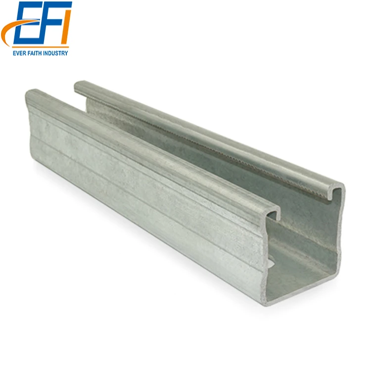 Cold Bending Unistrut Perfil Prime Steel Channel 40X40 C Purlin Prices Unistrut Channel Slotted with 14 Gauge