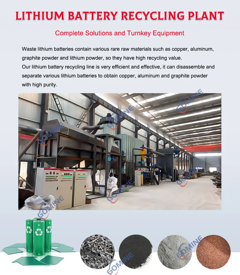 Environment Friendly Lithium Ion Lead Acid Battery Recycling Machine