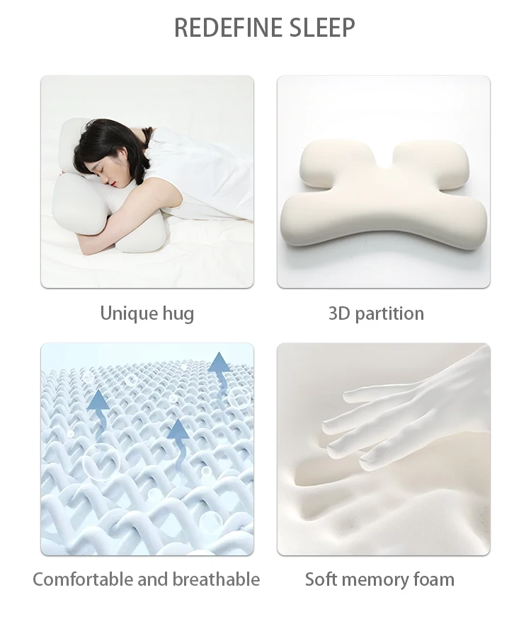 New Shape Design Adjustable Cervical Neck Pillows For Pain Relief