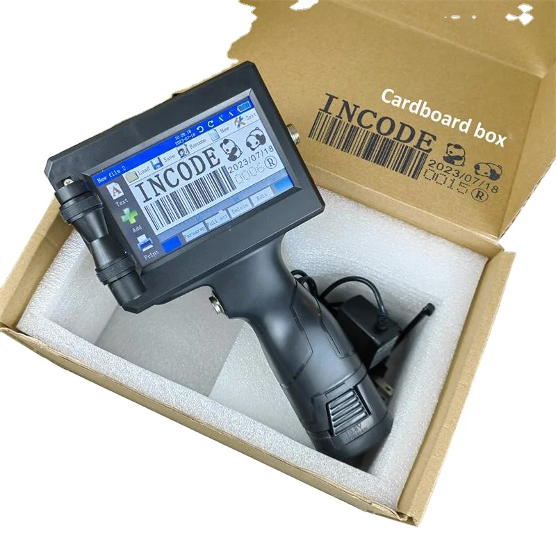 INCODE Quick Dry Ink Handheld Inkjet Printer Printing Coding Machine for Non Porous Metal Plastic QR Code Batch Marking