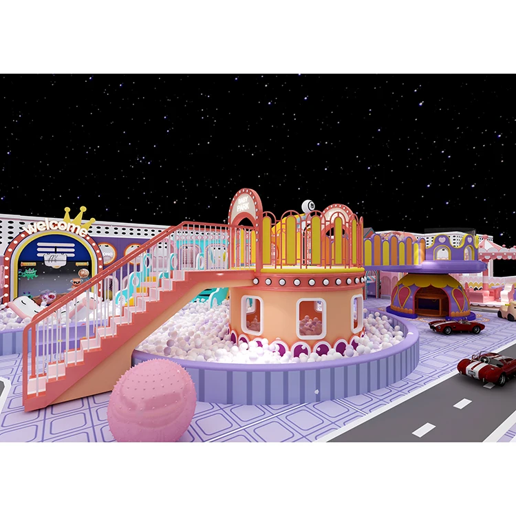 New Ce Certificated Easy to Install Luxury Multifunction Kids Zone Indoor Playground Equipment