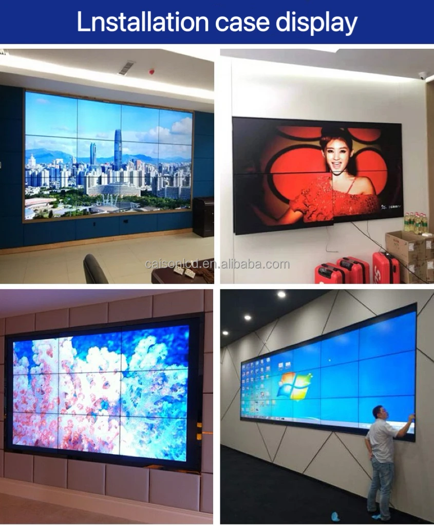 BOE 55 inch high brightness Splicing LCD panel DV550FHM-NVD support 1920(RGB)*1080, 500 nits,video wall LCD screen details