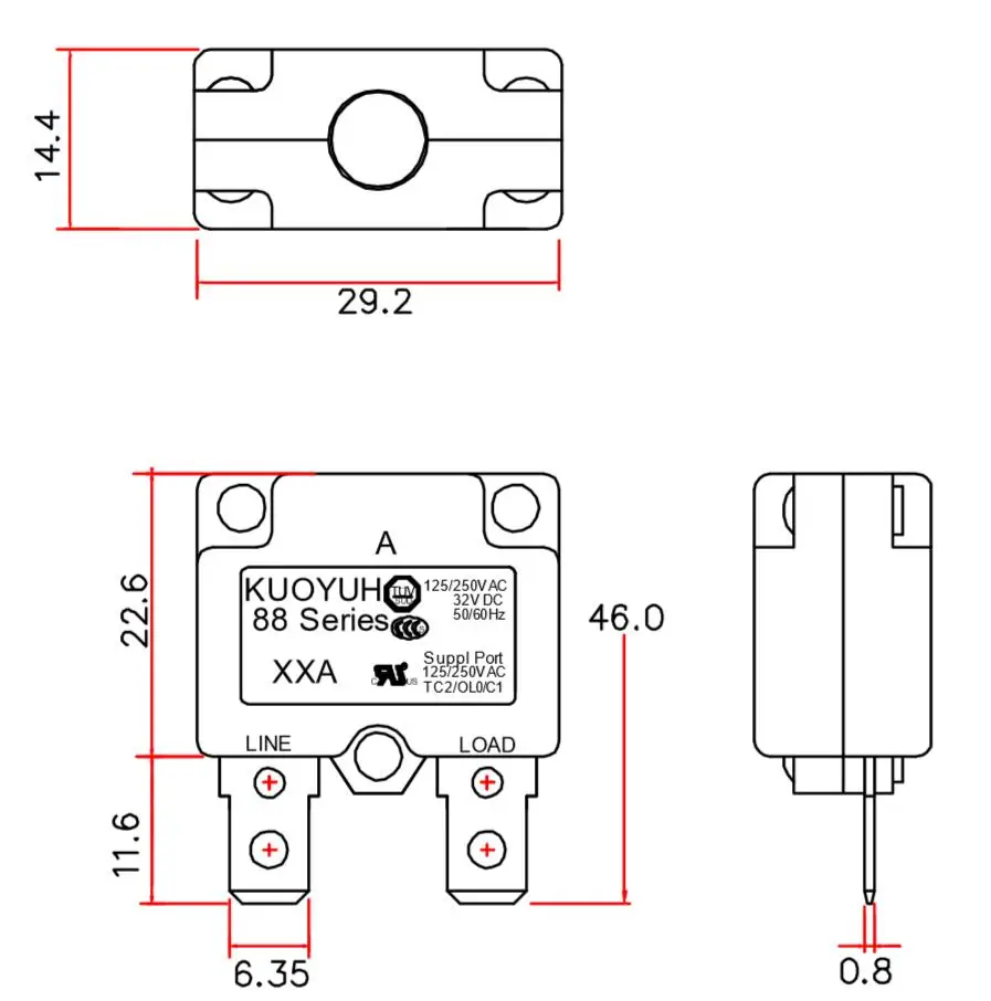 125 250vac 50vdc ts схема подключения на детской машинке