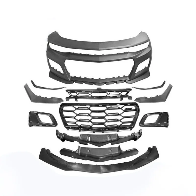 Tiypeor Front Bumper Assembly Car Body Kits for Chevrolet Camaro 2019 - 2023 1LE LS & LT Face Modification Surround Auto Bodykit