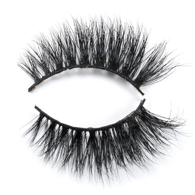 Wholesale Real Siberian 25mm 30mm Mink Strip Lashes Private Label Packaging 3D Mink Eyelashes