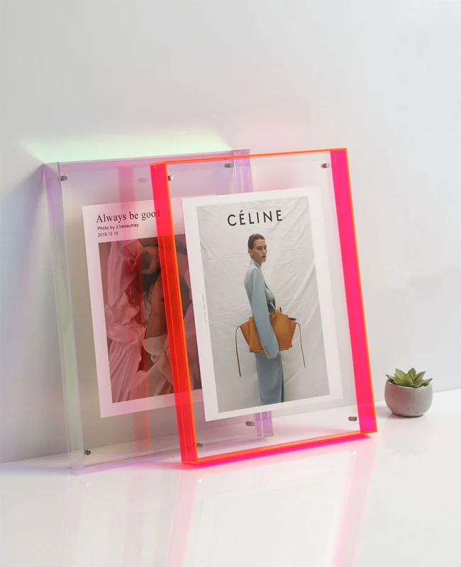 Colorful Acrylic Photo Frames - Luxury Transparent DIY