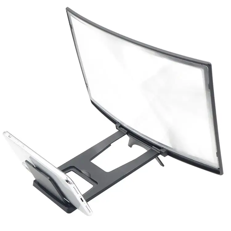 Mobile Phone Screen Amplifier 3D Magnifier 12 Inch Curved HD Movie Amplifier Enlarge Stand