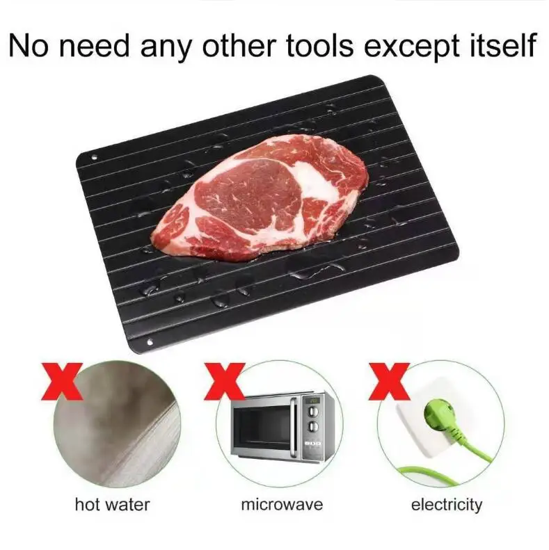 Aluminum Defrosting Plate, Thawing Board, or Defrost Tray For Frozen Meat & Food