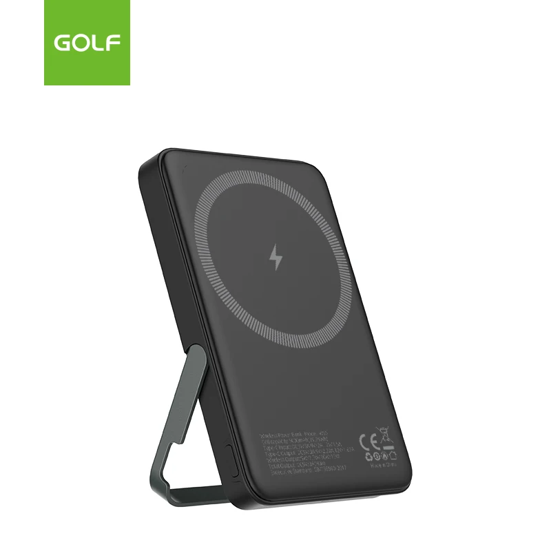 LCD Digital Lithium Small Power Banks Wholesale 22.5W Fast Charging Mobile Charger Wireless Magn Mini Power Bank 5000mAh