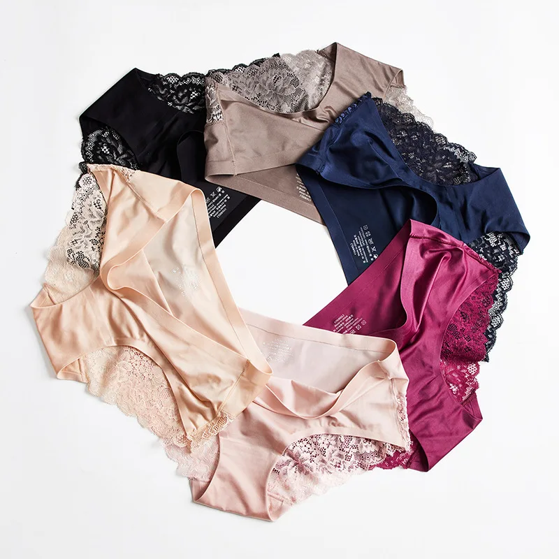 Culotte Femme 3 En 1 Soie Glacée Taille Haute - Sans Couture, Invisible, Effet Gainant, 7A - 12
