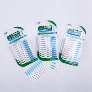 Daily Care Soft Rubber Bird Shape Age-Appropriate Adult Toothpicks Interdental Brush for Teeth Cleaning