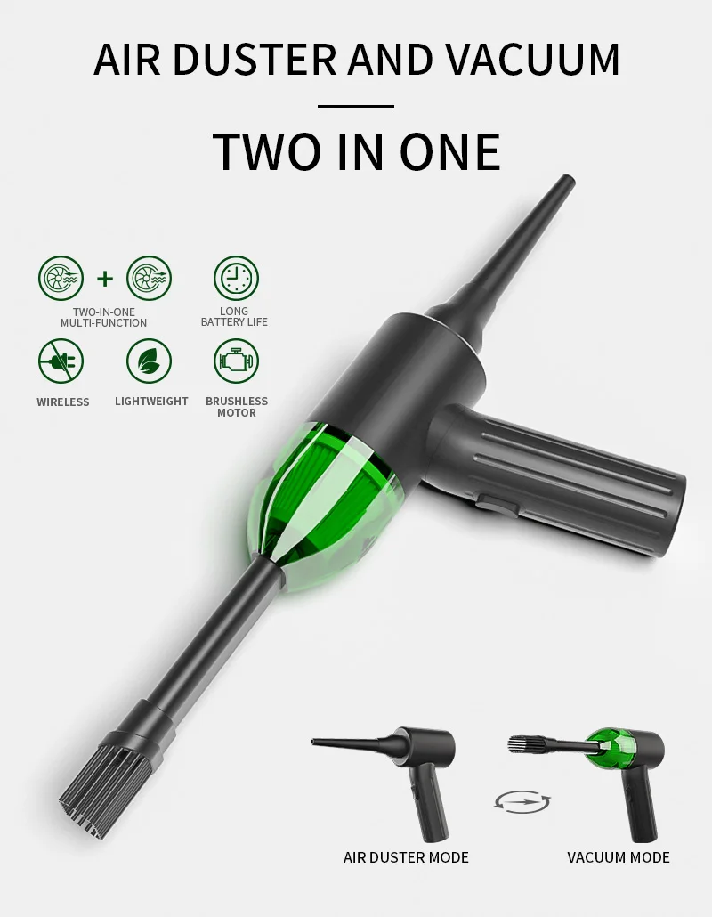 Mini Portable Handheld Cordless Air Blower Vacuum Cleaner Rechargeable