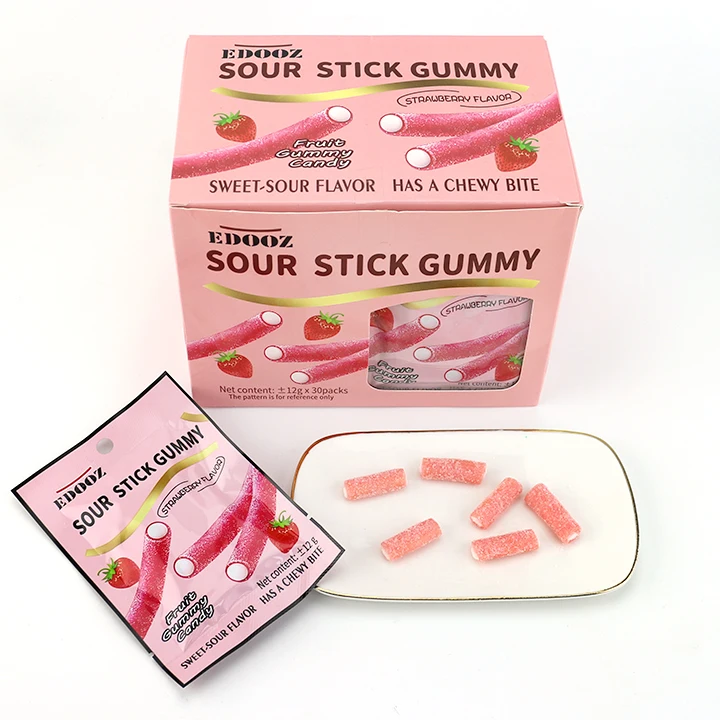 Sour stick candy