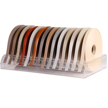 Factory Non-slip Flexible Wood Grain 1*21 Mm PVC Edge Banding for Table
