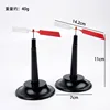 Airfoil-shaped magnetic needles (a pair)