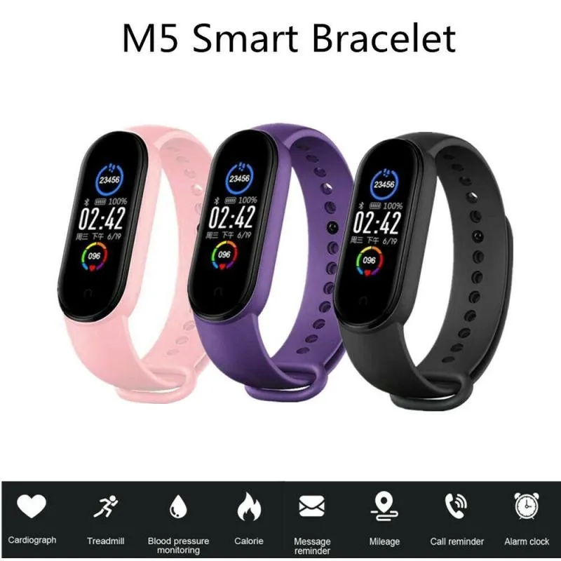 Reloj Inteligente Deportivo M5 Para Hombre Y Mujer,Pulsera Con Monitor De  Ritmo Cardíaco Y Presión Arterial,Podómetro - Buy M5 Relojes Inteligentes  Banda Inteligente Deporte Fitness Podómetro De Monitor De Presión Arterial  Pulsera
